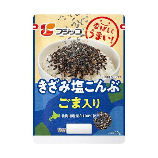 FUJICCO 食品 鹽昆布 100%北海道昆布 芝麻鹹鹽昆布 1個/40g