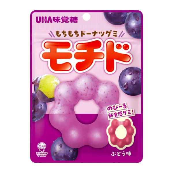 UHA味覺糖 軟Ｑ甜甜圈口感 軟糖（彈珠汽水口味/葡萄口味）40g