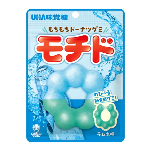 UHA味覺糖 軟Ｑ甜甜圈口感 軟糖（彈珠汽水口味/葡萄口味）40g