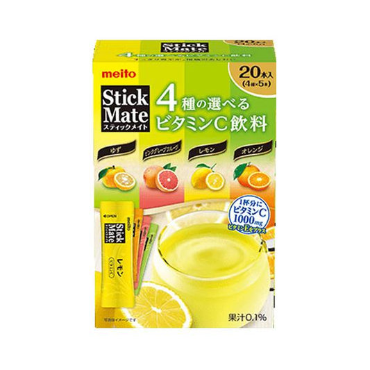 Meito 名糖產業 即溶飲品 Stickmate 4種維生素C飲料 VC組合 1盒(20包入)