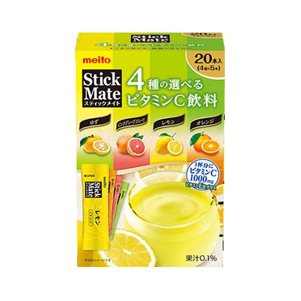 Meito 名糖產業 即溶飲品 Stickmate 4種維生素C飲料 VC組合 1盒(20包入)