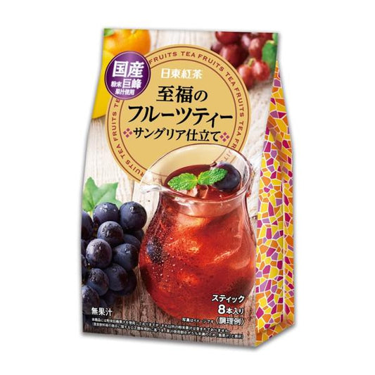 Nittoh Tea 日東紅茶 幸福水果茶 桑格利亞風 即溶紅茶粉 1 袋（8 包入）