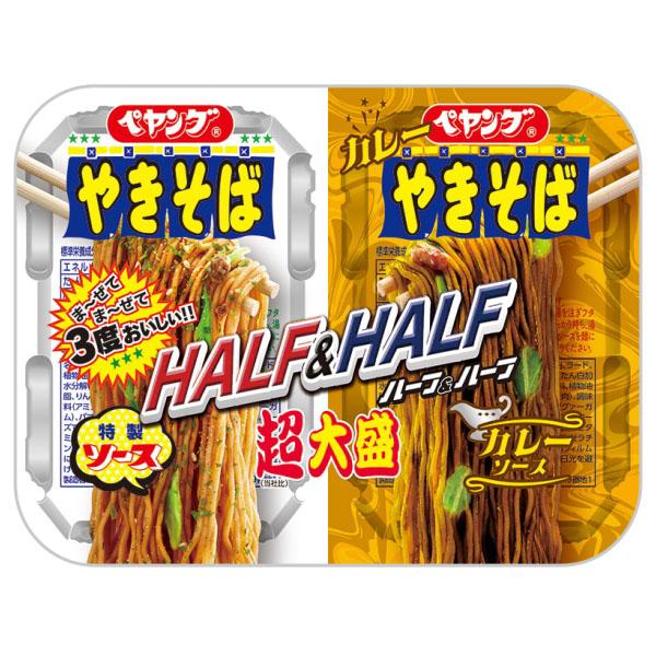 Maruka Foods 食品 泡麵 Peyoung 一半醬汁一半咖哩 超大炒麵 1組（2入）