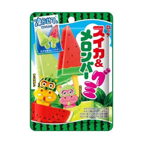 Lotte 樂天 西瓜＆哈密瓜冰棒口味 軟糖 73g
