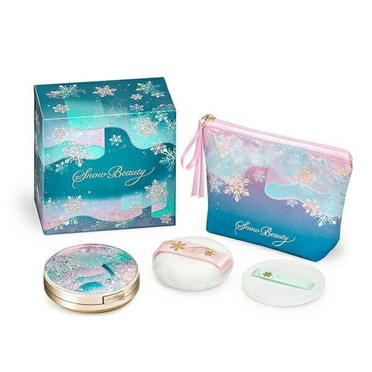 資生堂 Snow Beauty 亮白護膚粉餅 A (粉餅化妝包套組 25g / 補充包 25g)