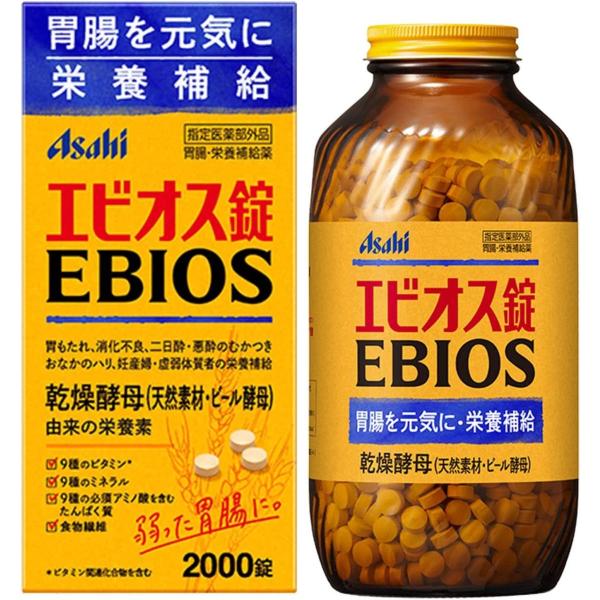AsahiGroupFoods 朝日食品 Ebios 愛表斯 啤酒酵母（600 粒 / 2000 粒）