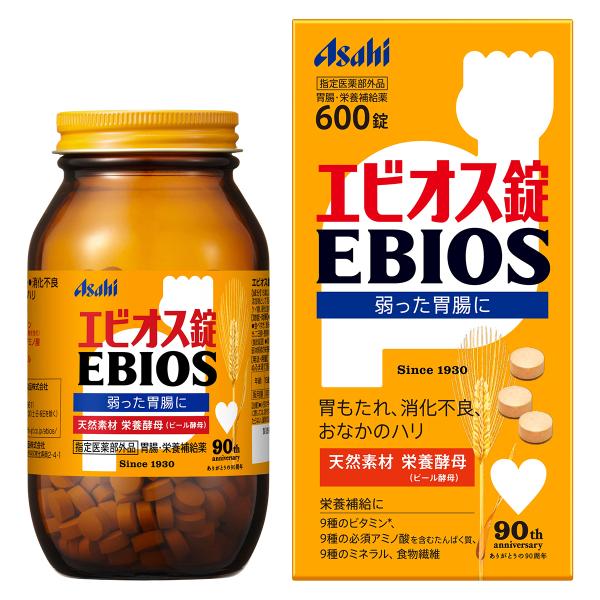 AsahiGroupFoods 朝日食品 Ebios 愛表斯 啤酒酵母（600 粒 / 2000 粒）