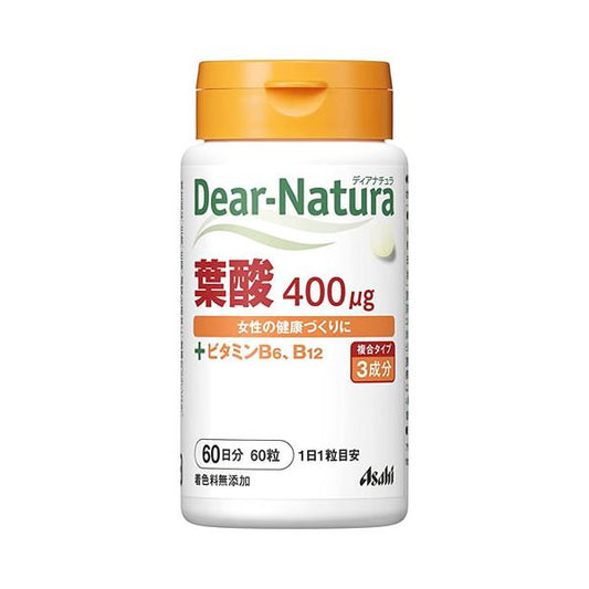 Asahi Dear Natura 葉酸+維生素B6・B12 60天份 60片