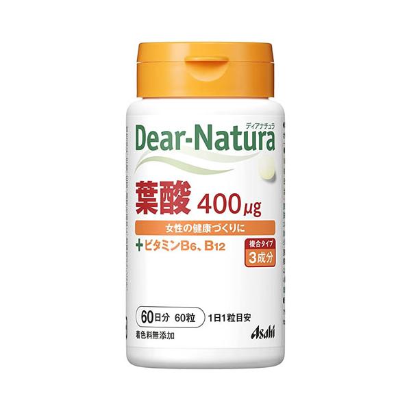 Asahi Dear Natura 葉酸+維生素B6・B12 60天份 60片