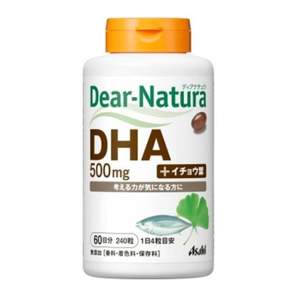 Asahi Dear Natura DHA精製魚油+銀杏葉 60天份 240顆
