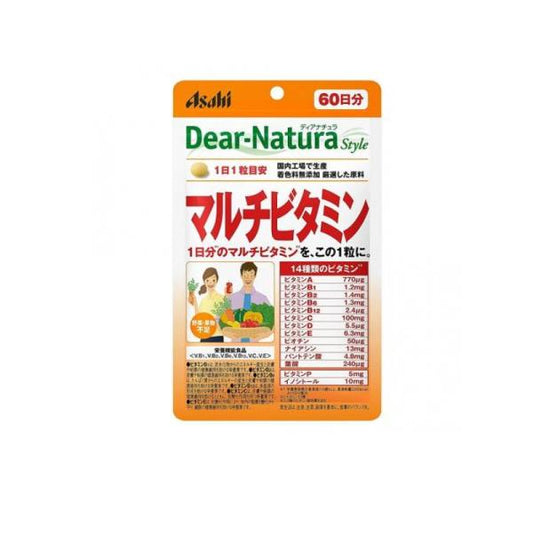 Asahi Dear Natura 綜合維他命 袋裝 60天份 60顆