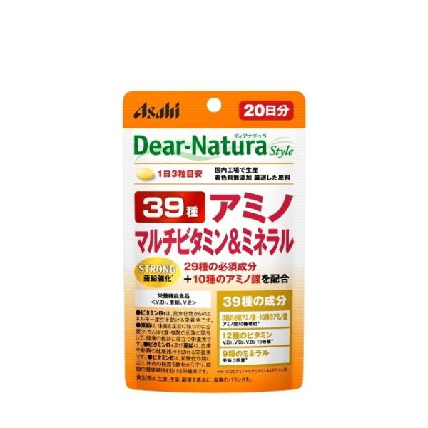 Asahi Dear Natura Style系列 39種氨基酸+綜合維他命+礦物質 20天份 60顆