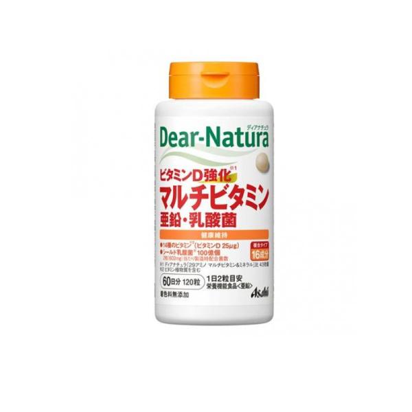Asahi Dear Natura 強化維生素D多種維生素補充錠 含鋅x乳酸菌 60份 120顆