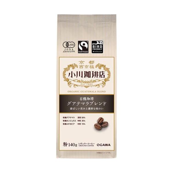 OGAWA COFFEE 小川珈琲 有機 咖啡粉（低咖啡因摩卡/瓜地馬拉特調）140g