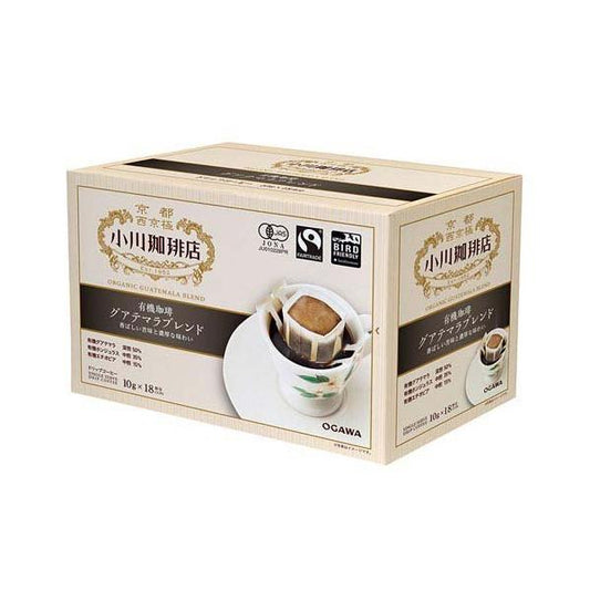 Ogawa Coffee 小川咖啡 咖啡 濾掛式 瓜地馬拉配方豆 有機濾掛式咖啡 1盒（18杯份）
