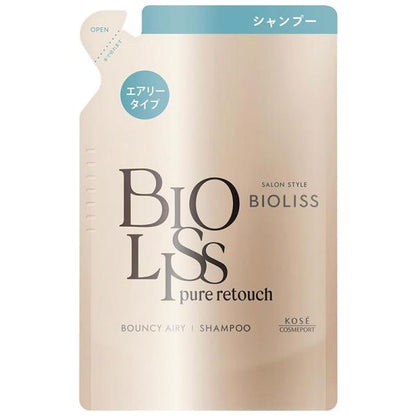 Kose高絲 Biolis Pure Retouch 扁塌髮順直洗髮精 480mL / 補充裝 340mL