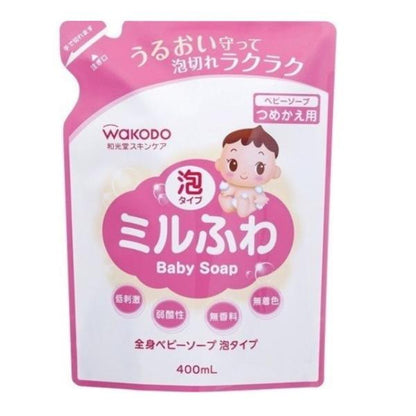Asahi食品集團 和光堂 Milfuwa 嬰兒用沐浴皂 補充包 400mL