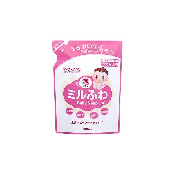 Asahi食品集團 和光堂 Milfuwa 嬰兒用沐浴皂 補充包 400mL