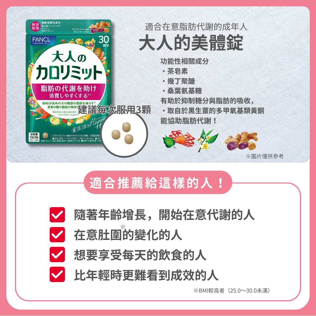 FANCL芳珂 纖美錠 30次份 90粒