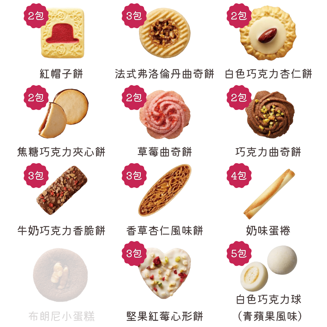 紅帽子 高帽子 紅帽子日本喜餅餅乾禮盒 伴手禮 沒有附贈紙袋 紙盒版