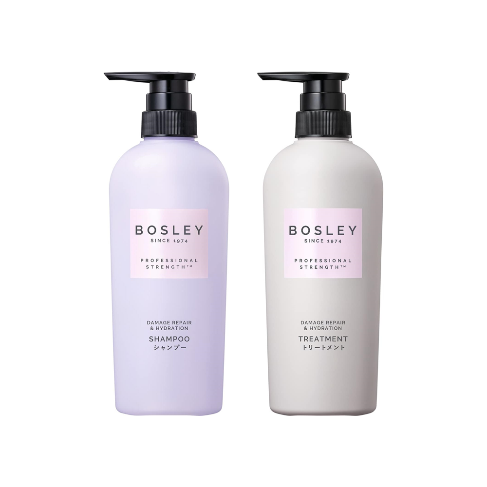 BOSLEY 舒緩放鬆系列 舒緩花香修護護髮乳 400ml 健康頭皮精華液 (彈力黑髮) 60ml