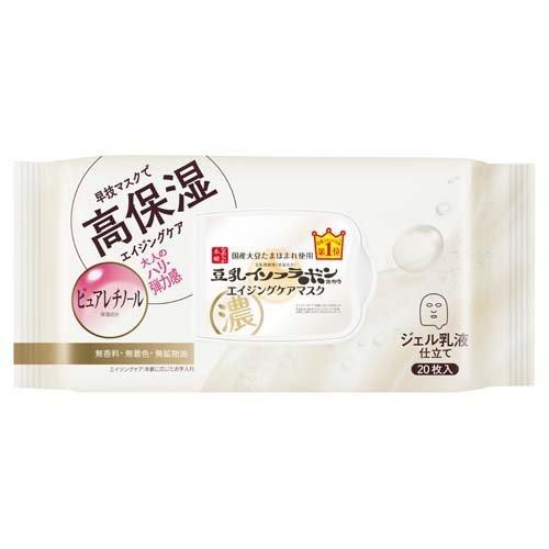 SANA 莎娜 豆乳美肌5秒服貼緊緻活顏乳液面膜 N 20枚入 常盤藥品工業 なめらか本舗