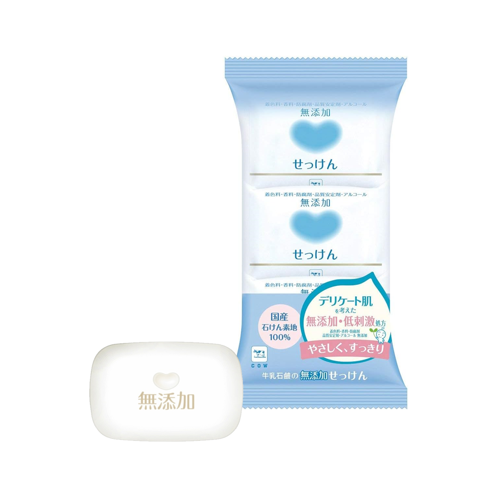 COW STYLE 牛乳石鹼  無添加肥皂 100g 1包（3個入） 牛乳石鹸共進社