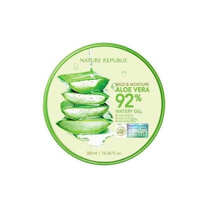 Nature Republic 保養 保濕凝膠 超舒緩保濕蘆薈凝膠 92%（罐裝）300ml