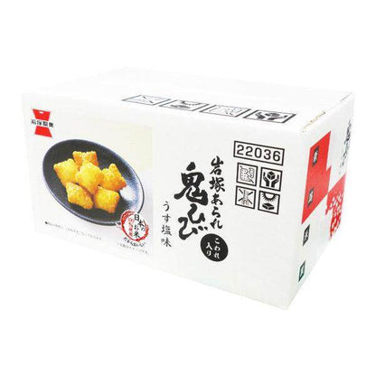 日本岩塚製菓 米果 經典鹽味米果 1箱（運送單將貼於箱子上出貨）