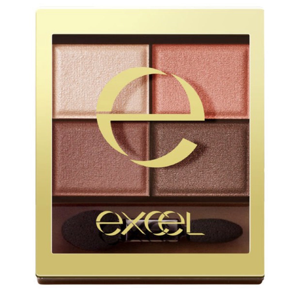 excel 眼影 四色眼影 裸色深邃眼影 SR 光綻時裳四色眼采 CS excel 蜜粉 excel sr03