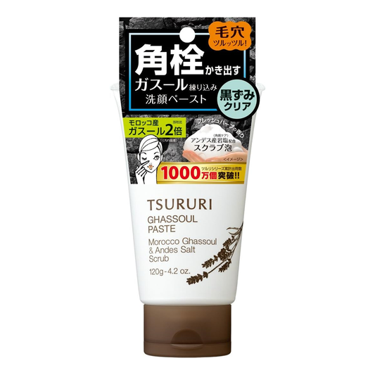 男士Tsururi  磨砂膏洗面乳 清爽香草香 150g 1個 粉刺黏土洗面乳 120g 多效合一保濕凝膠 1個