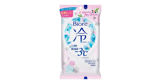 Biore  拭汗巾 涼爽身體濕紙巾 花王 清爽花香 無香 水蜜桃皂香 20片入 男性極涼海洋香 28片入