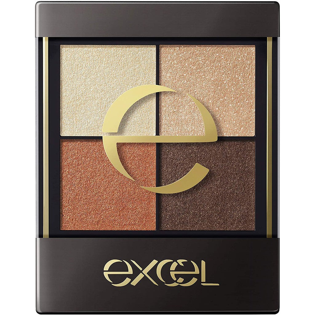 excel 眼影 四色眼影 裸色深邃眼影 SR 光綻時裳四色眼采 CS excel 蜜粉 excel sr03