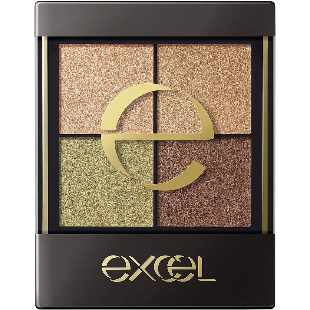 excel 眼影 四色眼影 裸色深邃眼影 SR 光綻時裳四色眼采 CS excel 蜜粉 excel sr03