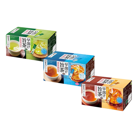 味の素AGF 新茶人 快溶好茶 宇治抹茶口味上煎茶  1箱（100條入）