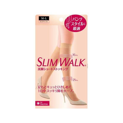 SLIMWALK 美腿短襪純米色S-M/M-L
