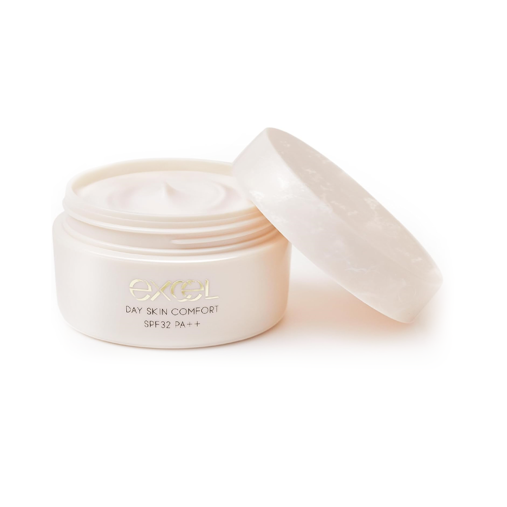 SANA莎娜 excel DAY 底妝 晨用護膚防曬霜 SKIN COMFORT SPF32・PA++ 43g