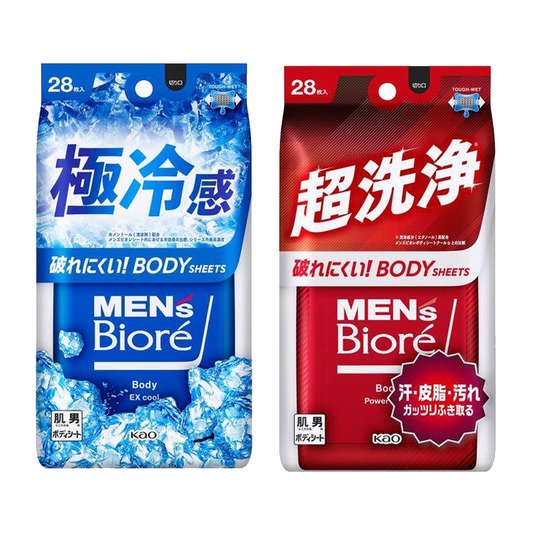 Biore 蜜妮 男士蜜妮 身體擦拭巾 超洗浄 微香柑橘 28片入 花王 KO