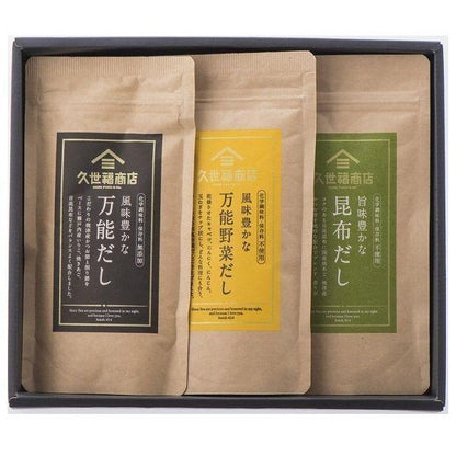 伴手禮 久世福商店 高湯 人氣日本高湯禮盒 萬能高湯 昆布高湯 蔬菜高湯 120g（40g×3）