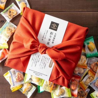 伴手禮 久世福商店 久世福特選 仙貝 煎餅 風呂巾繽紛米菓禮盒 仙貝 fsh02001（3種54個入）