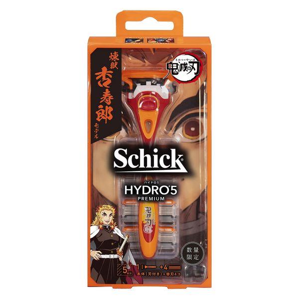 schick Hydro 5 優質鬼滅之刃 煉獄杏壽郎  5枚刀刃 除毛刀 （除毛刀 附贈刀刃+替換刀刃4個）