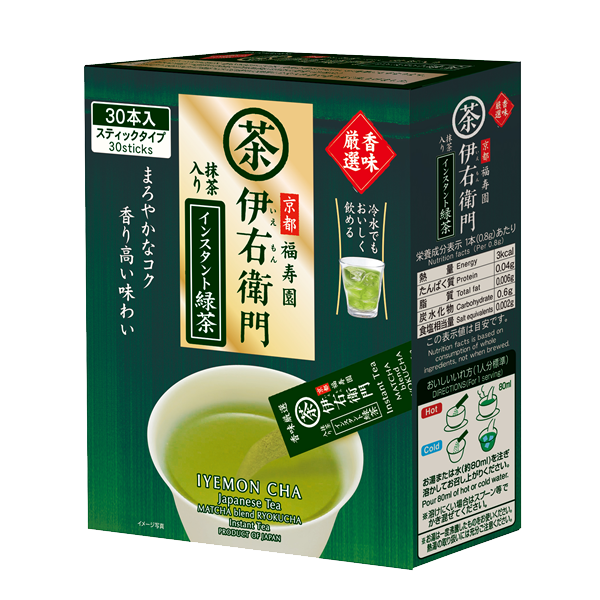 宇治之露製茶 伊右衛門 香味厳選緑茶粉随身包 1箱（30本入）