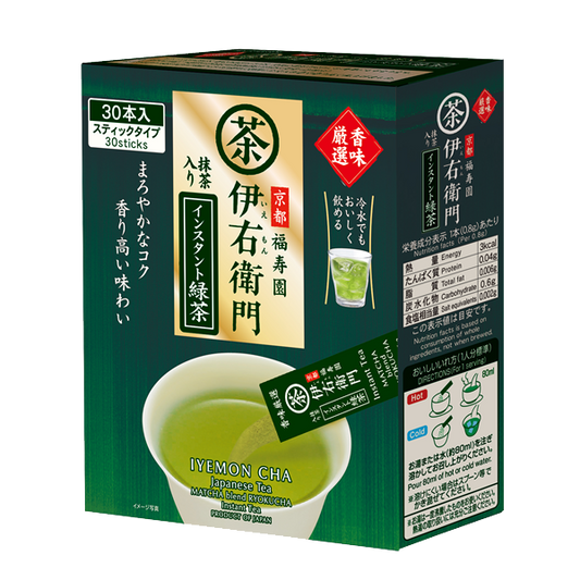 宇治之露製茶 伊右衛門 香味厳選緑茶粉随身包 1箱（30本入）