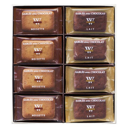 三越伊勢丹 WITTAMER 烘焙餅乾 原味 巧克力 24入