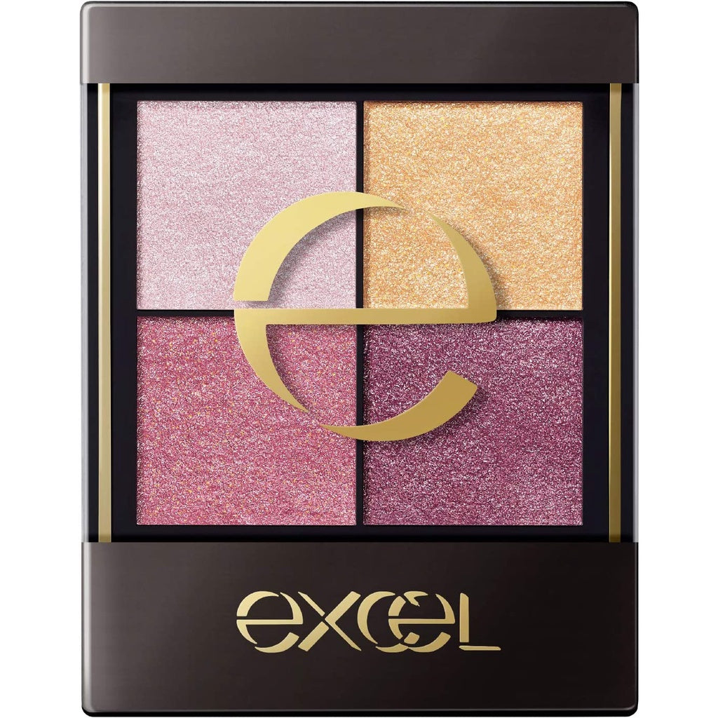 excel 眼影 四色眼影 裸色深邃眼影 SR 光綻時裳四色眼采 CS excel 蜜粉 excel sr03