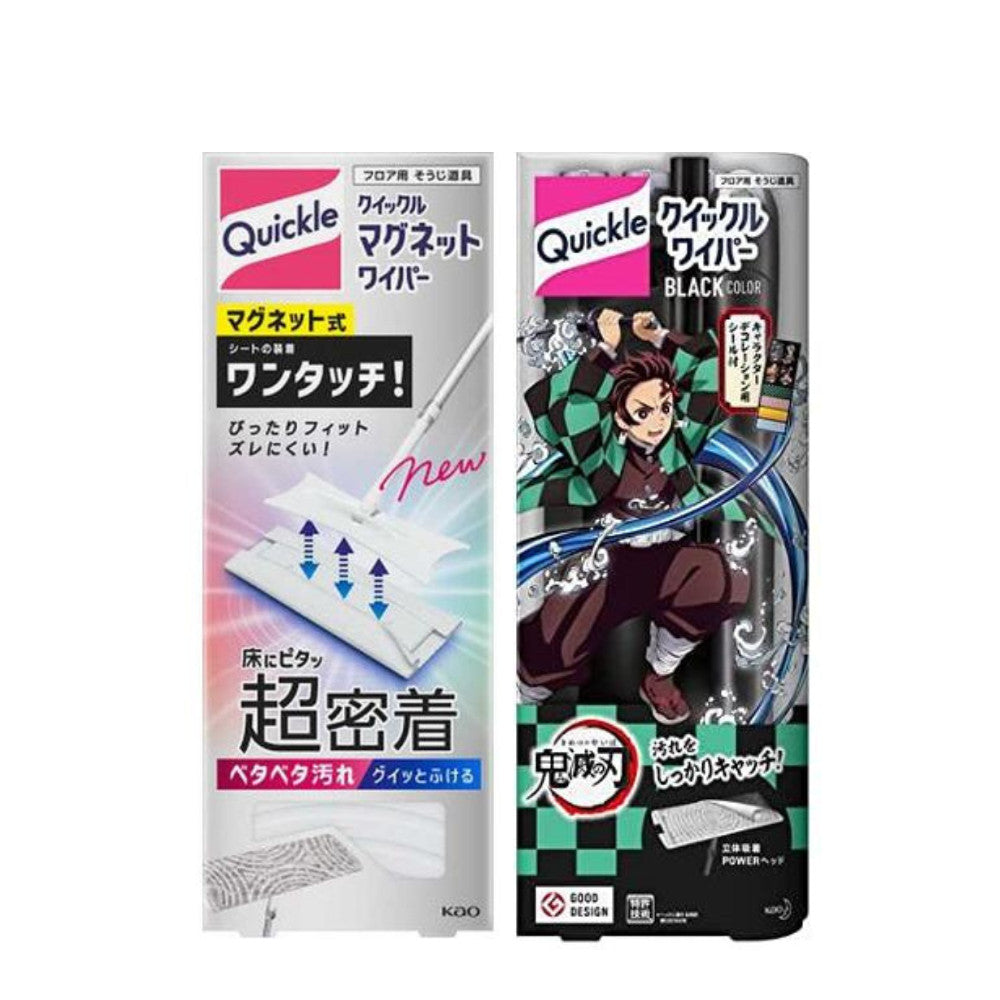 Kao 花王 Quickle Wiper 免手洗拖把拖把 磁吸 白色/鬼滅之刃：黑色