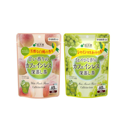 國太樓 即溶茶 茶粉 低咖啡因深蒸茶 (30g) 白桃／晴王麝香葡萄