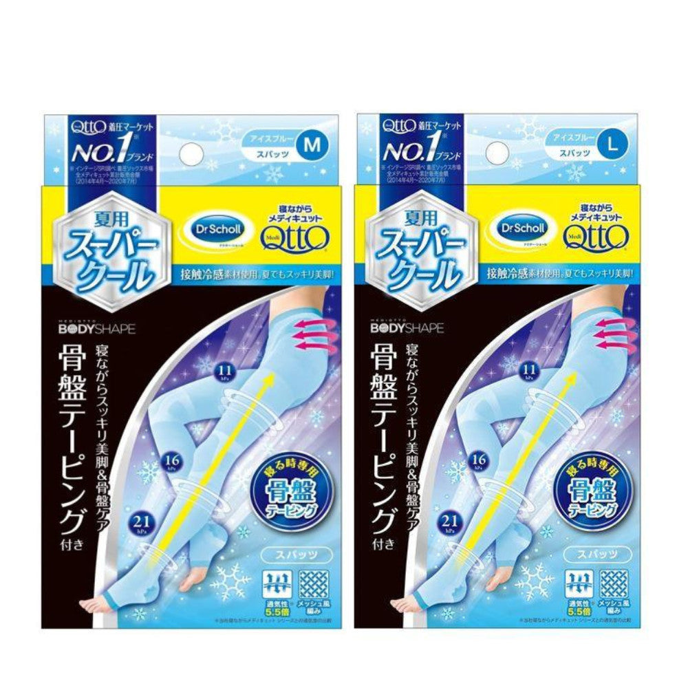 MediQtto 褲襪 睡眠型 瘦腿提臀褲襪 夏用酷涼型 M/L