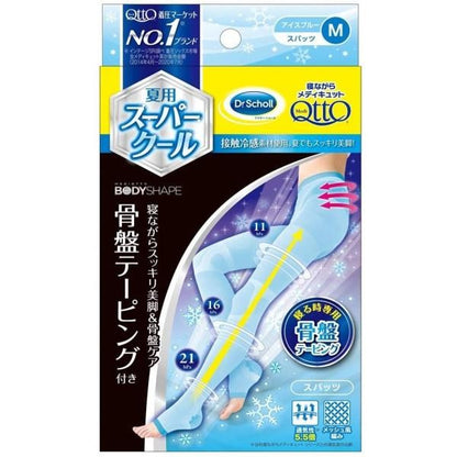 MediQtto 褲襪 睡眠型 瘦腿提臀褲襪 夏用酷涼型 M/L