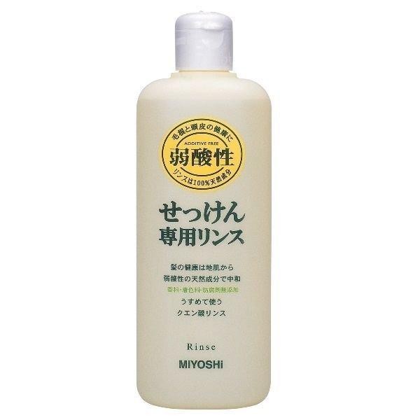 Miyoshi Soap 潤髮乳 無添加 弱酸性潤髮ㄖㄨ  350ml